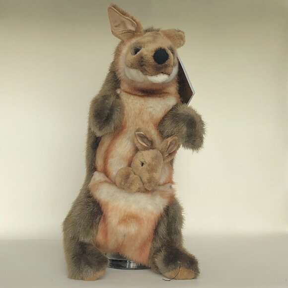Hansa Plush New w/Tag Handcrafted Kangaroo Hand Puppet - Picture 13 of 16